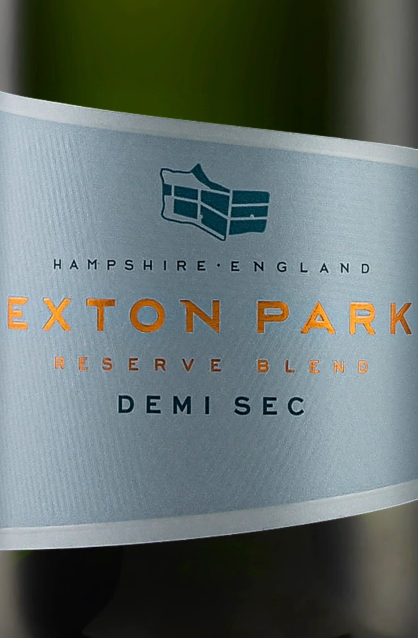 Exton Park Reserve Blanc Demi Sec wine bottle on a white background
